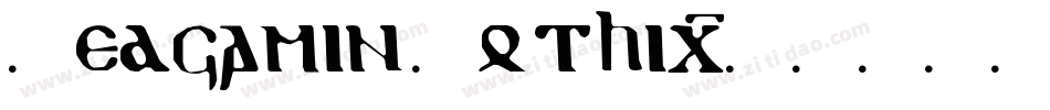 Redjamin Gothic字体转换